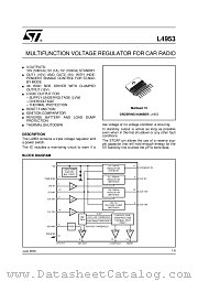 L4953 datasheet pdf ST Microelectronics