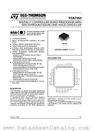 TDA7464 datasheet pdf ST Microelectronics