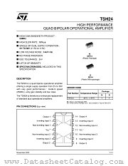 TSH24IDT datasheet pdf ST Microelectronics