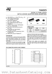 74AC573B datasheet pdf ST Microelectronics