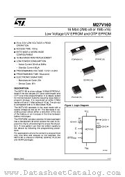 M27V160 datasheet pdf ST Microelectronics