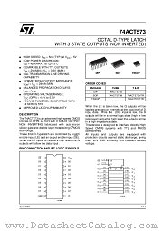 74ACT573B datasheet pdf ST Microelectronics