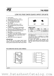 74LVQ32MTR datasheet pdf ST Microelectronics