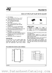 74LVQ174MTR datasheet pdf ST Microelectronics