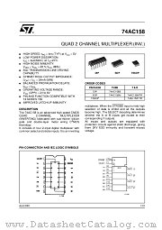 74AC158B datasheet pdf ST Microelectronics