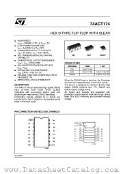 74ACT174B datasheet pdf ST Microelectronics