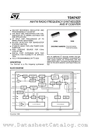 TDA7427D datasheet pdf ST Microelectronics