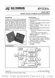 RIVA128 datasheet pdf ST Microelectronics