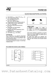 74VHC125TTR datasheet pdf ST Microelectronics
