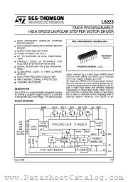 L6223 datasheet pdf ST Microelectronics