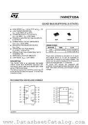 74VHCT125AMTR datasheet pdf ST Microelectronics