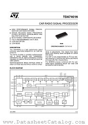 TDA7461ND datasheet pdf ST Microelectronics