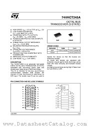 74VHCT245ATTR datasheet pdf ST Microelectronics