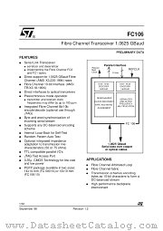 FC106 datasheet pdf ST Microelectronics