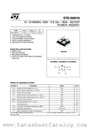 STE180N10 datasheet pdf ST Microelectronics