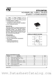 STS12NF30L datasheet pdf ST Microelectronics