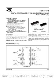 TDA7313N datasheet pdf ST Microelectronics