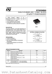 STS2DNE60 datasheet pdf ST Microelectronics