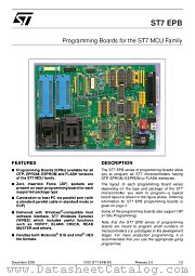 DOC-ST7EPB/DS datasheet pdf ST Microelectronics