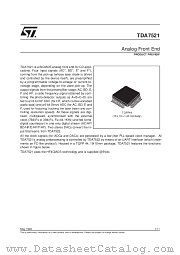 TDA7521 datasheet pdf ST Microelectronics