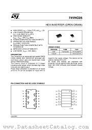 74VHC05M datasheet pdf ST Microelectronics