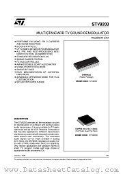 STV8203 datasheet pdf ST Microelectronics