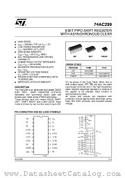 74AC299MTR datasheet pdf ST Microelectronics