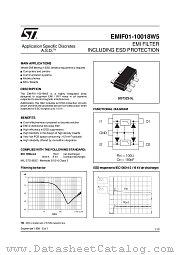 EMIF01-10018W5 datasheet pdf ST Microelectronics