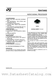 TDA7340G datasheet pdf ST Microelectronics