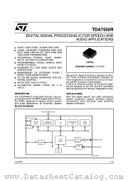TDA7550R datasheet pdf ST Microelectronics