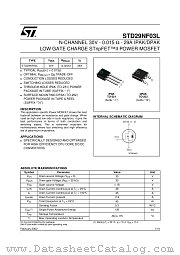 STD29NF03L datasheet pdf ST Microelectronics