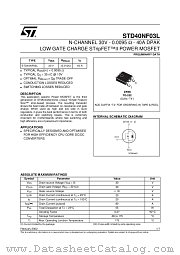 STD40NF03L datasheet pdf ST Microelectronics