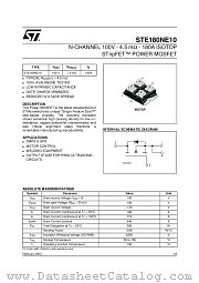 STE180NE10 datasheet pdf ST Microelectronics
