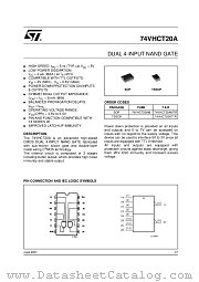 74VHCT20AMTR datasheet pdf ST Microelectronics