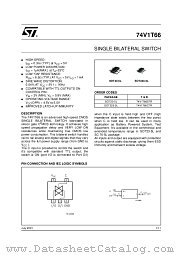 74V1T66CTR datasheet pdf ST Microelectronics
