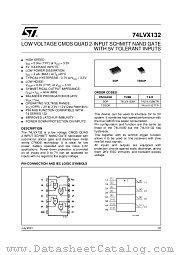 74LVX132MTR datasheet pdf ST Microelectronics