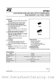 ST72F611F1B1 datasheet pdf ST Microelectronics