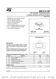 AM1214-130 datasheet pdf ST Microelectronics