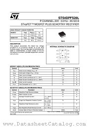 STS4DPFS20L datasheet pdf ST Microelectronics