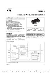 VND810 datasheet pdf ST Microelectronics