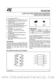 74LVC14ATTR datasheet pdf ST Microelectronics