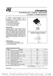 STB160NF03L datasheet pdf ST Microelectronics