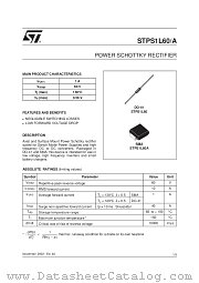 STPS1L60A datasheet pdf ST Microelectronics