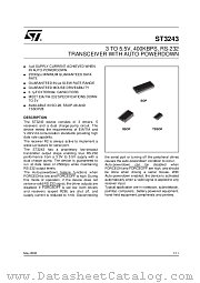 ST3243BDR datasheet pdf ST Microelectronics
