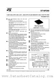 ST10F269 datasheet pdf ST Microelectronics