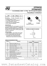 STP9NC65 datasheet pdf ST Microelectronics
