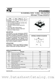 STE48NM50 datasheet pdf ST Microelectronics