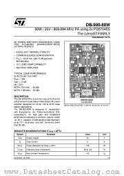 DB-900-80W datasheet pdf ST Microelectronics