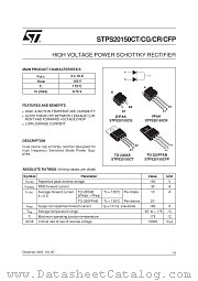 STPS20150CR datasheet pdf ST Microelectronics