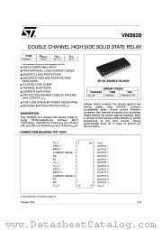 VND92013TR datasheet pdf ST Microelectronics